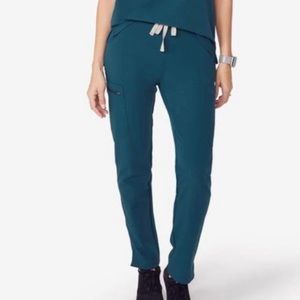 FIGS Caribbean Blue Scrub Pants, skinny cut M